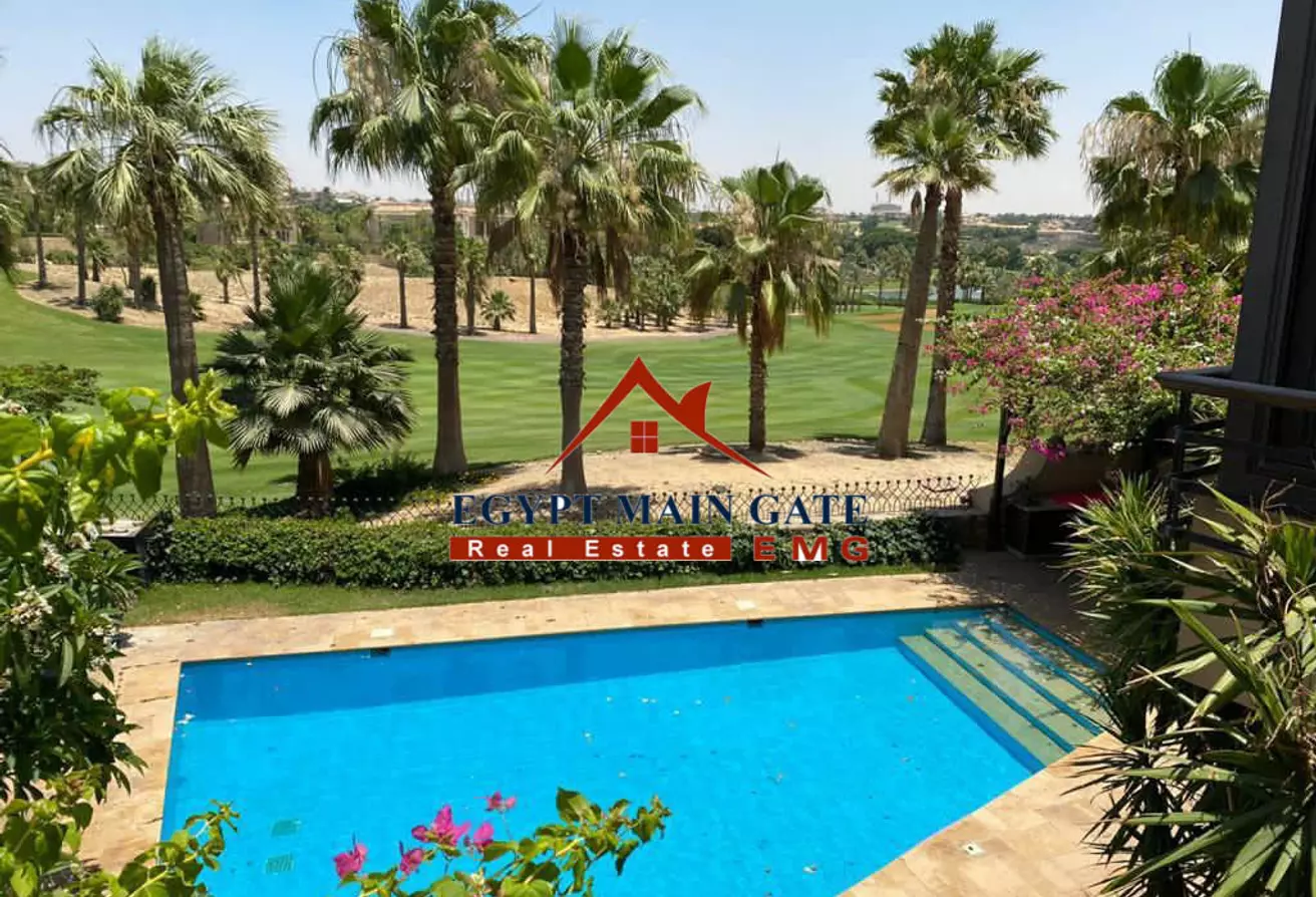 villa for rent in katameya heights over looking the golf